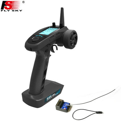 Flysky FS-GT5 2.4G 6CH Transmitter – FS-BS6 Receiver with Built-in Gyro & Fail-Safe for RC Car & Boat