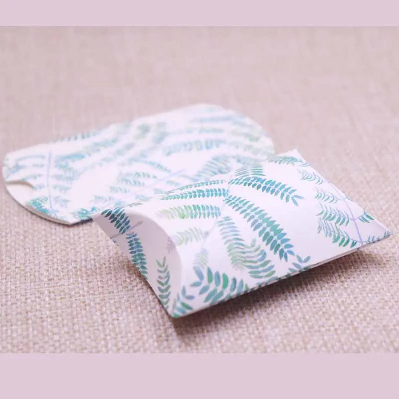24pcs Floral Pillow-Shaped Jewelry Gift Boxes – Necklace & Earring Display Packaging 20x55x80mm