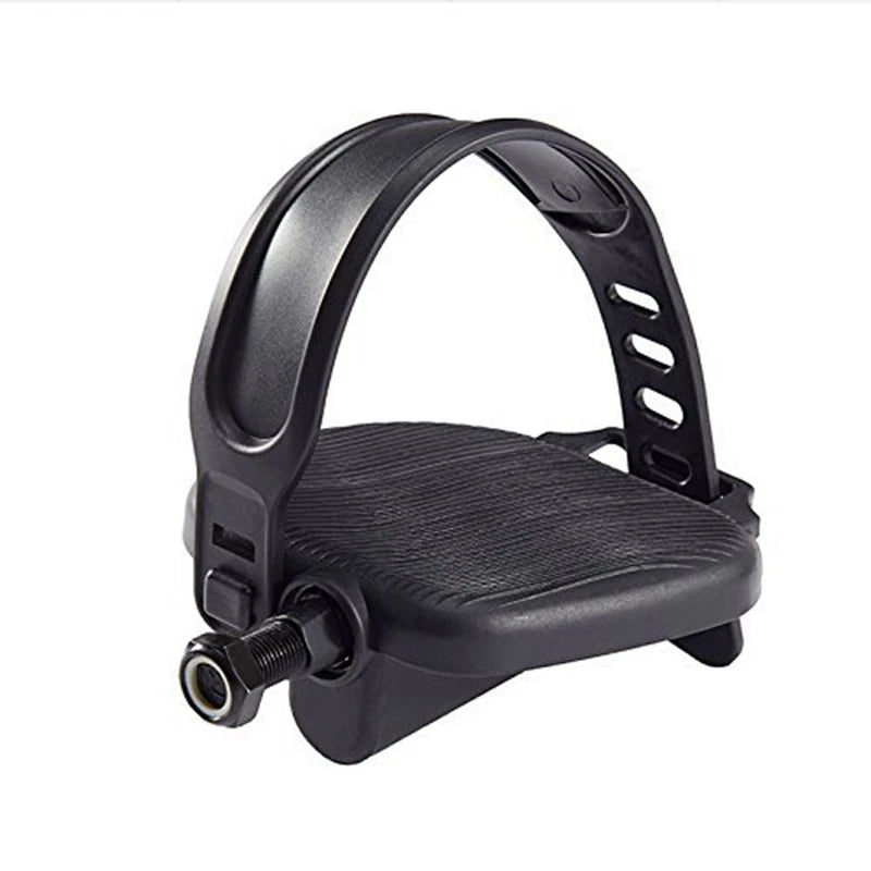 New Exercise Bike Pedals – Widened Bicycle Pedals with Pedal Straps for Stationary Cycle, Home Fitness