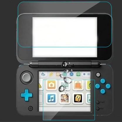 Tempered Glass LCD Screen Protector + Full Cover Film for Nintendo New 2DS XL/LL