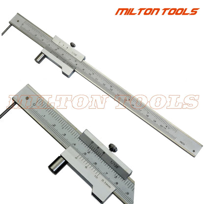 0-200mm Marking Vernier Caliper with Carbide Scriber - Parallel Marking Gauge Ruler, Measuring Instrument Tool + 1ps Needle