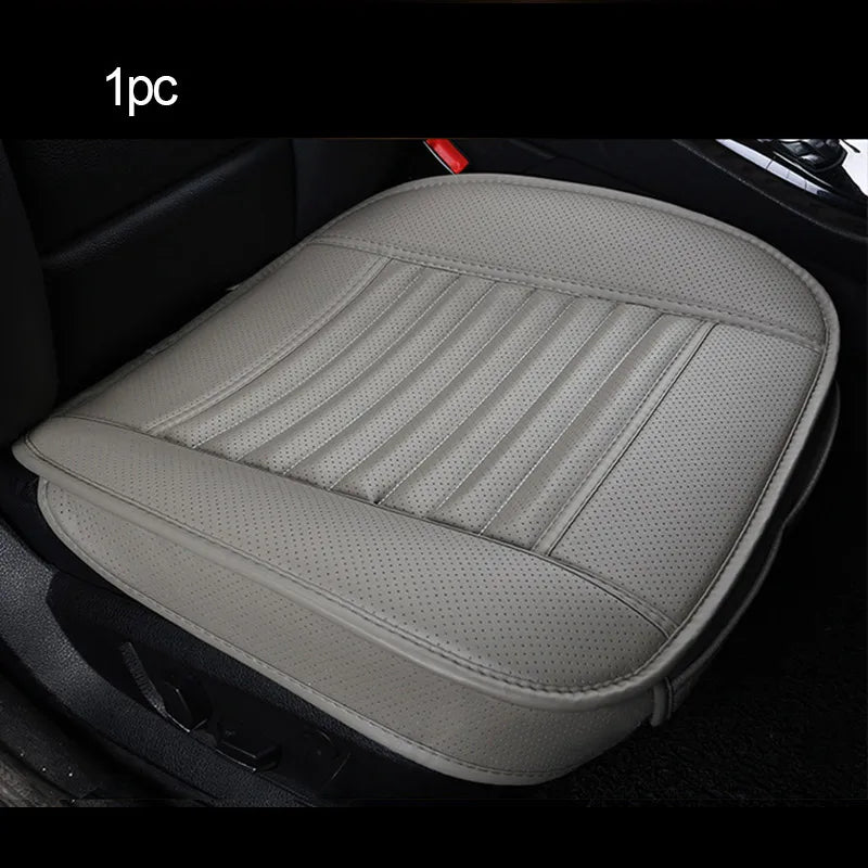 Universal Leather Car Seat Covers - Seat Cushion Protector Mats for Auto Interiors