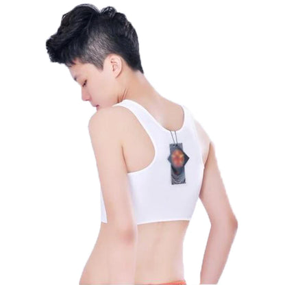 Women’s Breast Binder – Transboy Lesbian Corset Vest with Side Buckle, Summer Short Tank Top Shaper Bustier