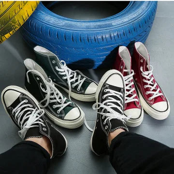 Men’s Canvas Shoes — Fashion Summer Casual Sneakers, High-Top Vulcanized Flats for Men & Women, 2023 Spring-Summer