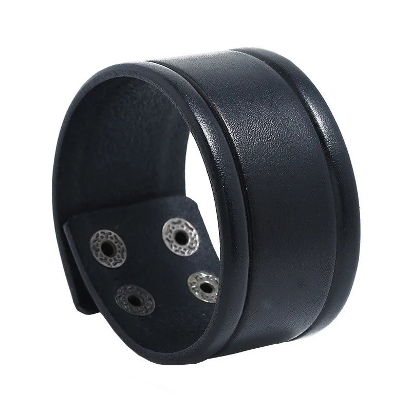 Modyle Vintage Punk Retro Multilayer Leather Bracelet – Handmade Braided Rope Wrap Bangle for Men