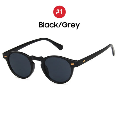 VIVIBEE 2025 Fashion Oval Small Sunglasses – Classic UV400 Clear Transparent Shades for Men & Women