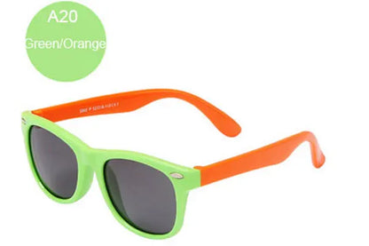 Kids Polarized Sunglasses – Classic Designer UV Protection Eyewear with TAC Lenses & TR90 Flexible Safety Frame for Boys & Girls