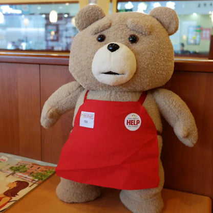 Ted 2 Movie Teddy Bear Plush Toy - 45cm Soft Stuffed Animal Birthday Gift with Apron
