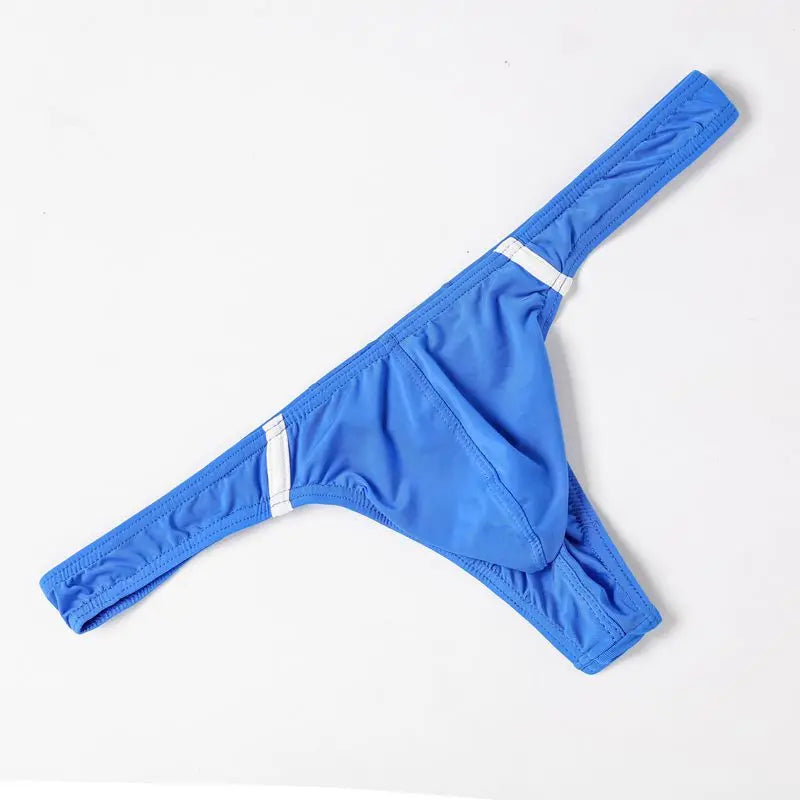Men’s Low Rise Thong & G-String Underwear – Sexy Bikini Briefs with Support Pouch, Breathable Jockstrap Style (B617)
