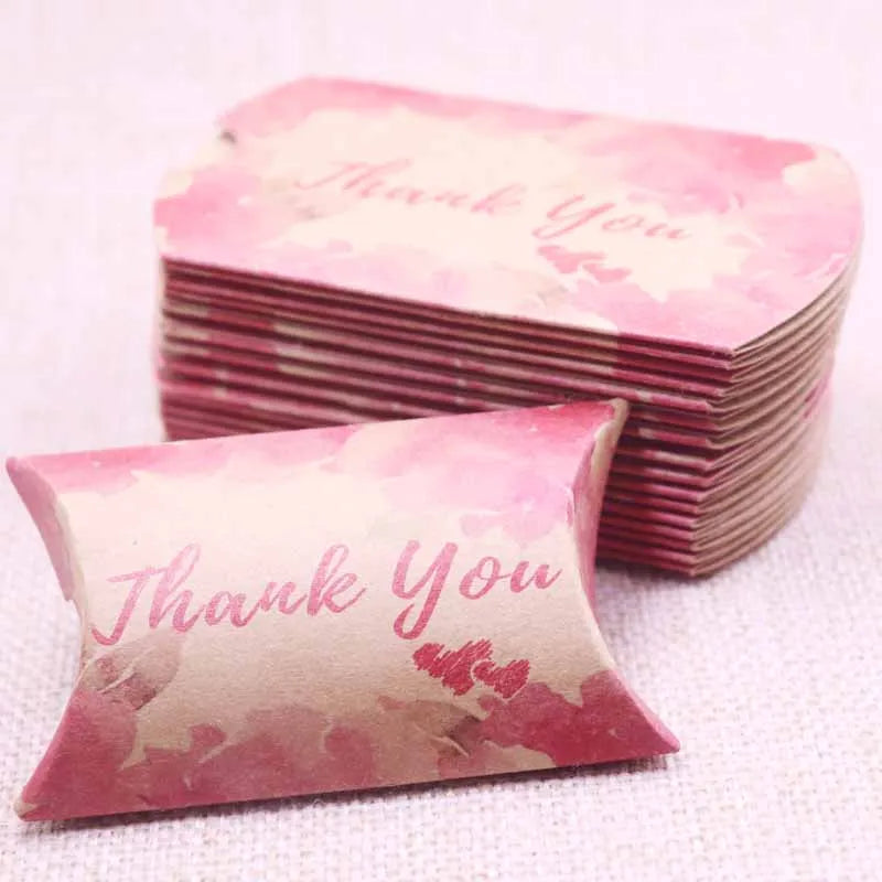 24pcs Floral Pillow-Shaped Jewelry Gift Boxes – Necklace & Earring Display Packaging 20x55x80mm