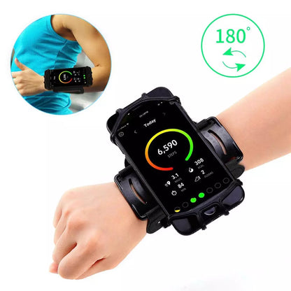 Universal Sports Armband: Wristband Phone Holder for iPhone Running (4"-6.5" Inch) - Compatible with Samsung, Xiaomi, OPPO - Ideal for Cycling, Gym, and Outdoor Activities