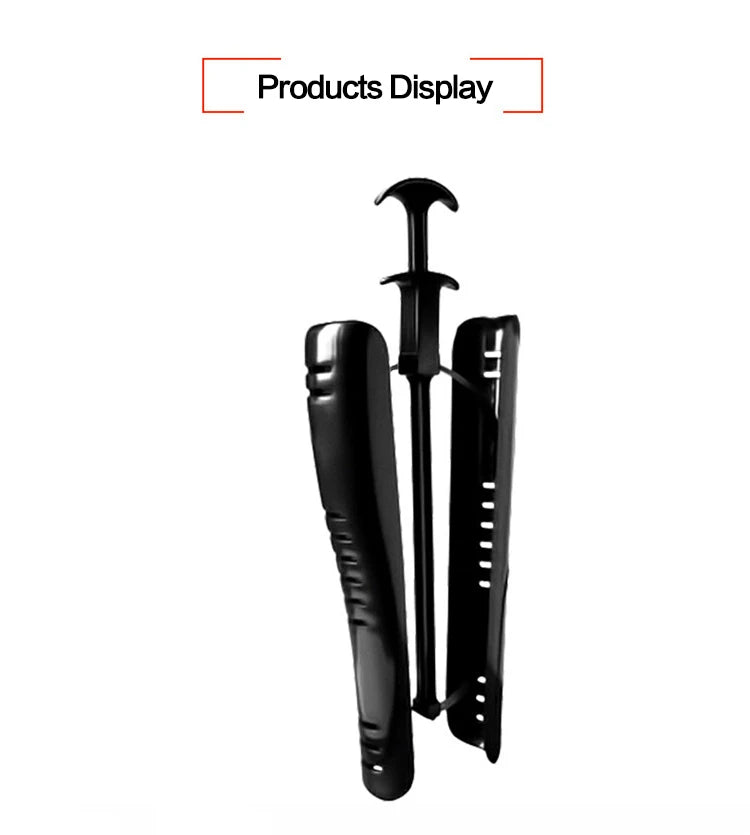 2 Pcs Black Boot Shapers | Practical Long Boot Supporters, Stretcher & Creative Home Storage Holder Hangers