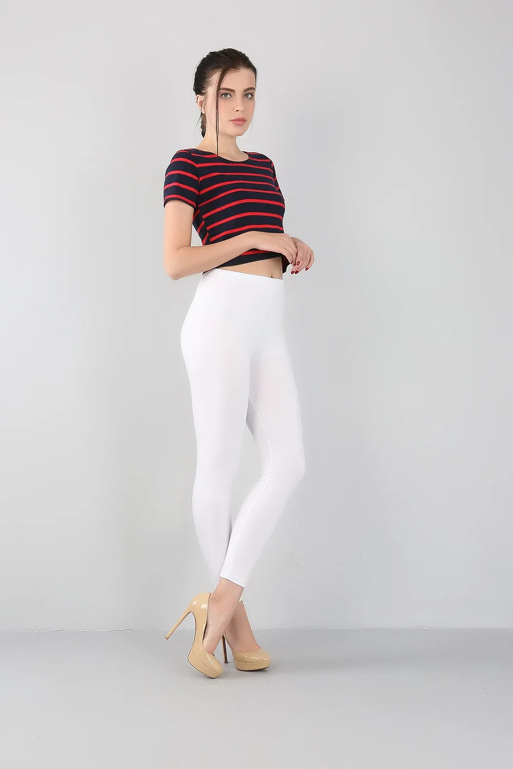 2023 Women's Bamboo Fiber High Elastic Slim Leggings – Plus Size 2XL-7XL, Spring & Summer Fashion