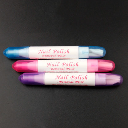 1 Pc Nail Art Corrector Pen with 3 Tips - Newest Nail Polish Corrector for Mistake Removal - Manicure Tool for Precise Cleaning