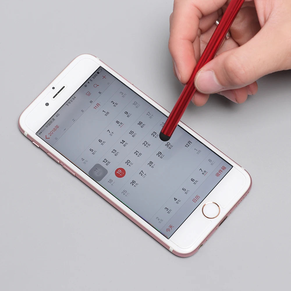 2 in 1 Capacitive Stylus Pen - Touch Screen Pencil for Tablets and Phones | High Precision Multicolor for iPad, Samsung, PC