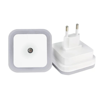 Mini Wireless Sensor LED Night Light - EU/US Plug, Square Design for Baby, Children, Living Room, Bedroom, Corridor