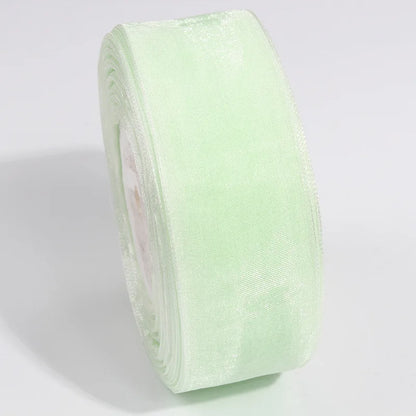 10 Yards Sheer Chiffon Organza Ribbon - Satin Gift Wrapping Ribbon for Wedding Bouquets, Party Decor & DIY Crafts