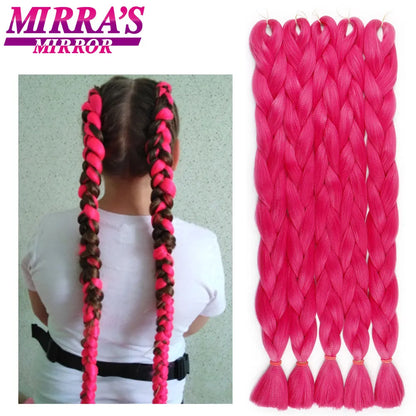 41" Jumbo Braiding Hair Extensions – Purple, Pink & Blue Ombre Synthetic Hair for Box Braids, Wholesale Support