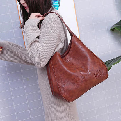 Yogodlns Vintage Women's Handbag - Designer Luxury Shoulder Tote, Fashion Brand Top-Handle Bag