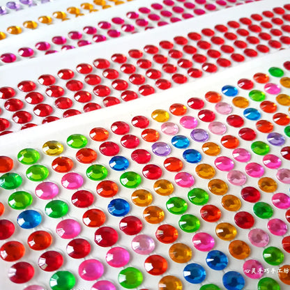 Self Adhesive Rhinestone Stickers - 504/900PCS Acrylic Gems for DIY Crafts & Scrapbooking