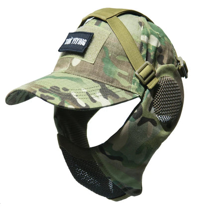 TAK YIYING Foldable Mesh Hunting Mask with Ear Protection and Cap – Ideal for Airsoft and Paintball