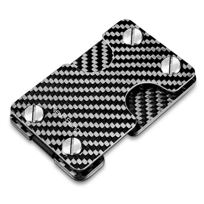 NewBring Multi-Functional Metal Money Clip – Men's Credit Card Wallet & Key Holder