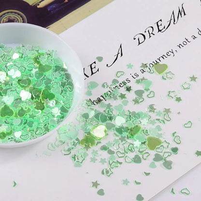 2000Pcs Mixed Color Sequins Pack - DIY Nail Art, Craft Jewelry Making & Wedding Decoration Confetti Supplies