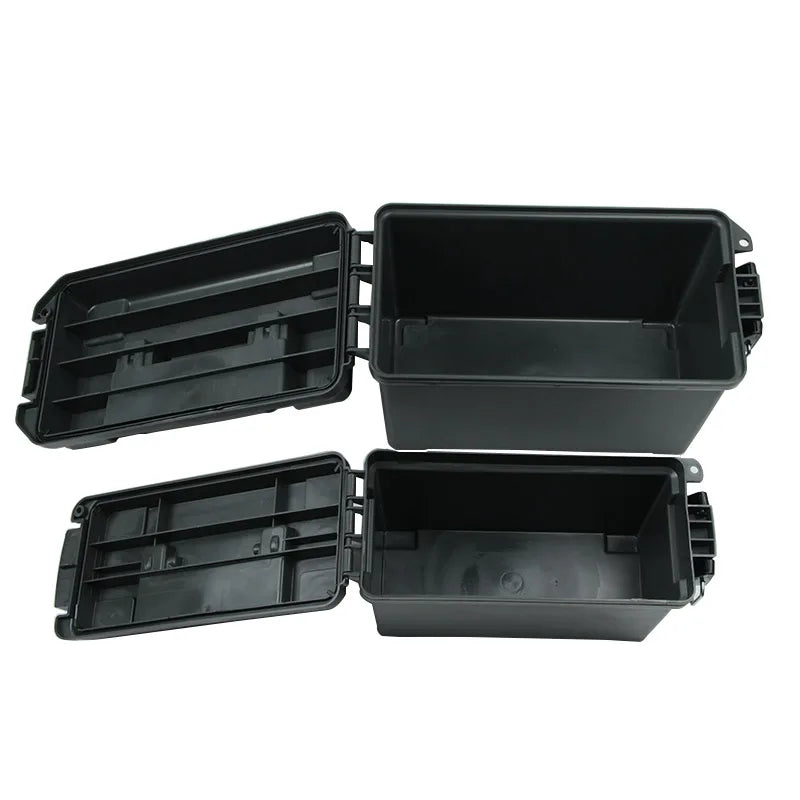 Plastic Ammo Box – Lightweight High-Strength Bullet Storage Case, Weapons Safe, Ammo Can Crate Accessory
