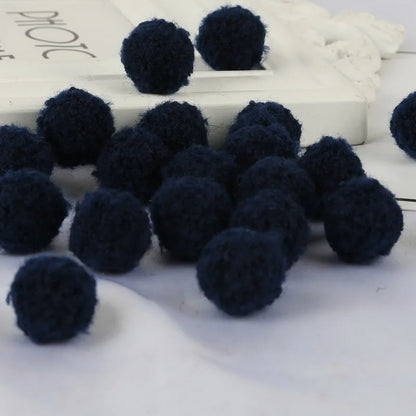 10Pcs Soft Pompom Balls 15/20mm - Fluffy Plush Craft Furballs for DIY Sewing, Home Decor & Christmas Tree Decoration