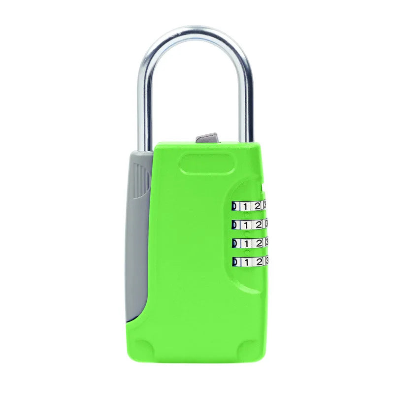 High-Quality Hidden Key Safe Box – 4-Digit Password Lock with Hook (Mini Metal Secret Storage for Home, Villa, Caravan)