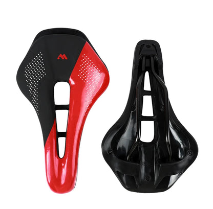 WEST BIKING Bicycle Saddle — Comfortable Hollow PU Leather Bike Seat | Wear-Resistant Road Cycling Cushion
