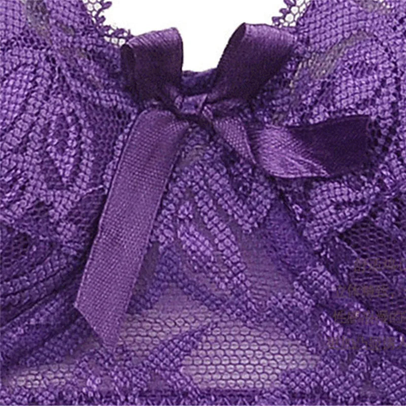 Women’s Plus Size Lace Push-Up Bralette – Sexy Support Bra for 80CD–105CD (42D–46D) Comfortable Intimates Lingerie