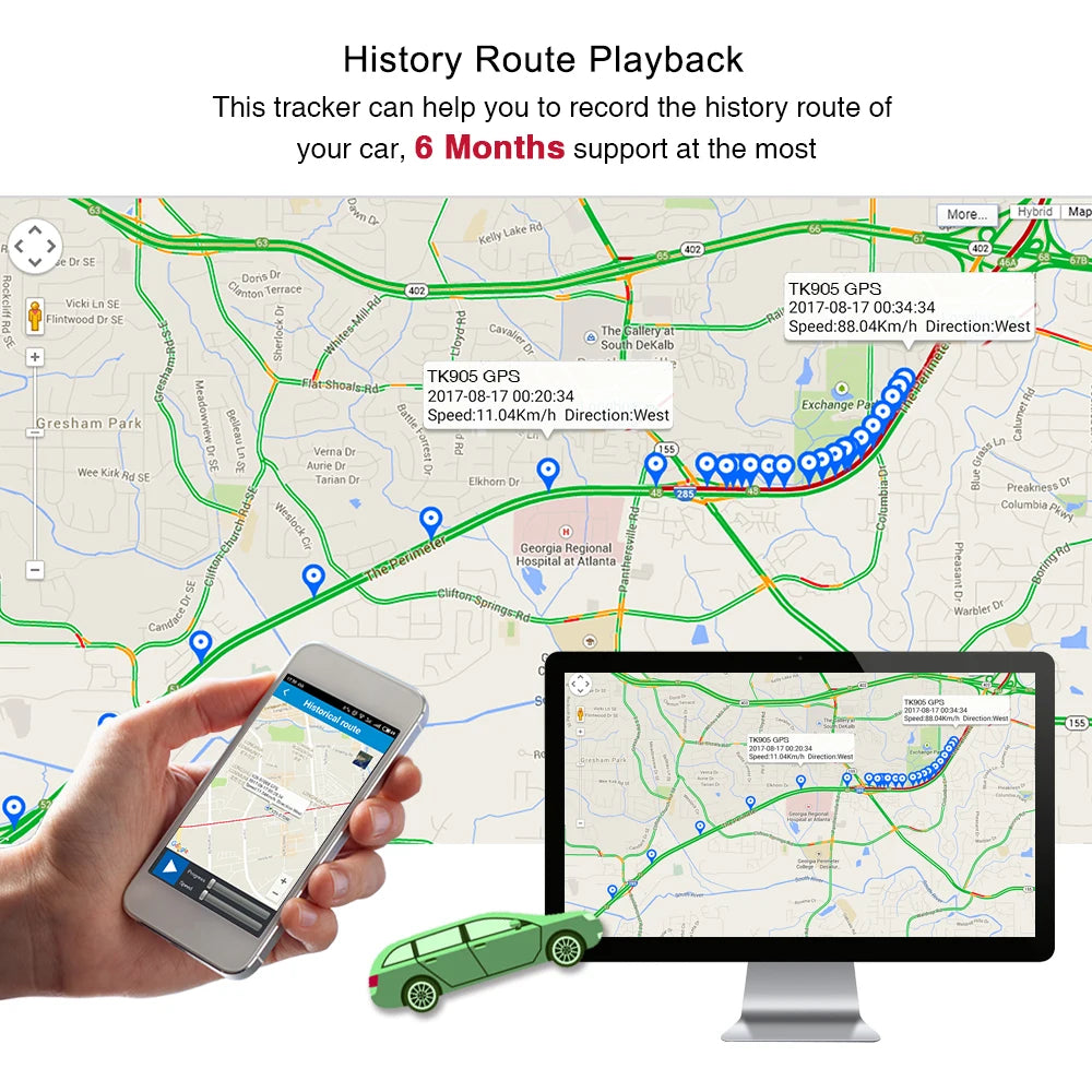 Track with Confidence: TKSTAR TK905 GPS Tracker - 5000mAh, 90 Days Standby, Waterproof, Magnet, Voice Monitor - Free Web APP for Easy Monitoring
