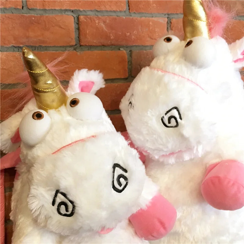 Despicable White Unicorn Plush Backpack - 50cm Kids School Bag & Soft Gift Toy