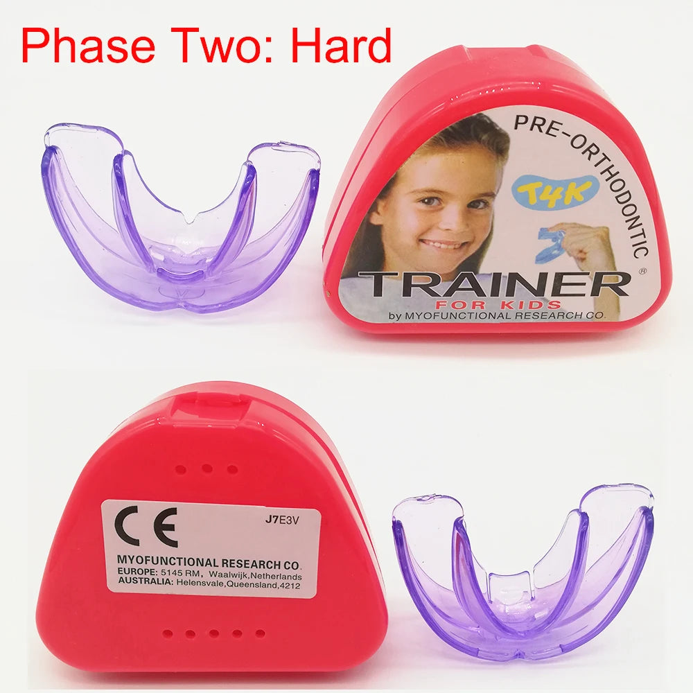 T4K Children’s Dental Tooth Trainer – Orthodontic Appliance for Kids Teeth Alignment, Soft & Hard Braces Mouthpieces