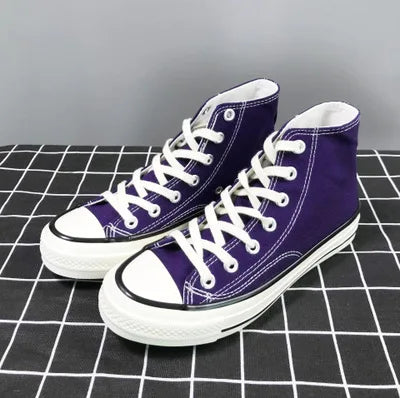 Men’s Canvas Shoes — Fashion Summer Casual Sneakers, High-Top Vulcanized Flats for Men & Women, 2023 Spring-Summer