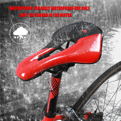 WEST BIKING Bicycle Saddle — Comfortable Hollow PU Leather Bike Seat | Wear-Resistant Road Cycling Cushion
