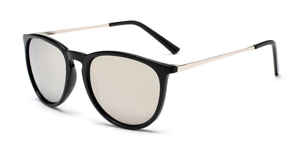 Retro Round Sunglasses — Designer Alloy Mirror Shades for Men & Women