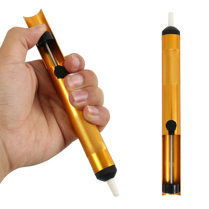 JCD Desoldering Pump - Aluminum Vacuum Solder Sucker Tool for Solder Removal and Electronics Repair