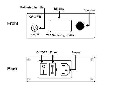 KSGER STM32 V3.1S T12 Soldering Station – OLED Display, Aluminum Alloy FX9501 Handle, Auto-Sleep & T12 Iron Tips