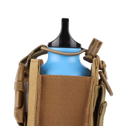 MOLLE Water Bottle Holster Pouch - Outdoor Sports, Hiking, Camping & Travel Canteen Holder EDC Tool Waist Bag