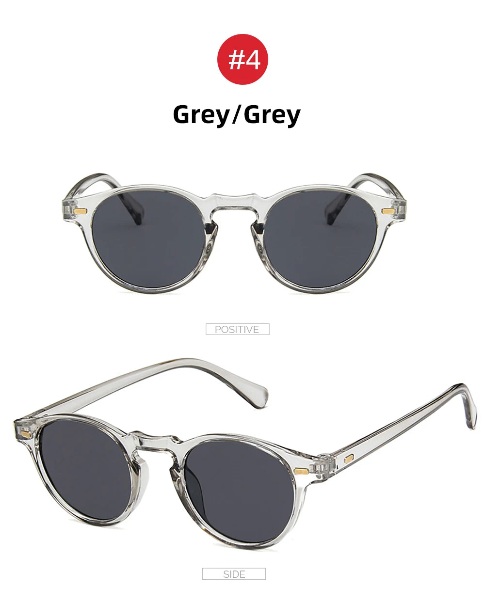 VIVIBEE 2025 Fashion Oval Small Sunglasses – Classic UV400 Clear Transparent Shades for Men & Women