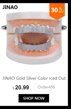 JINAO 2-Piece Grillz Molding Bar – Reusable Silicone Fitting Mold for Top & Bottom Hip Hop Teeth Grillz