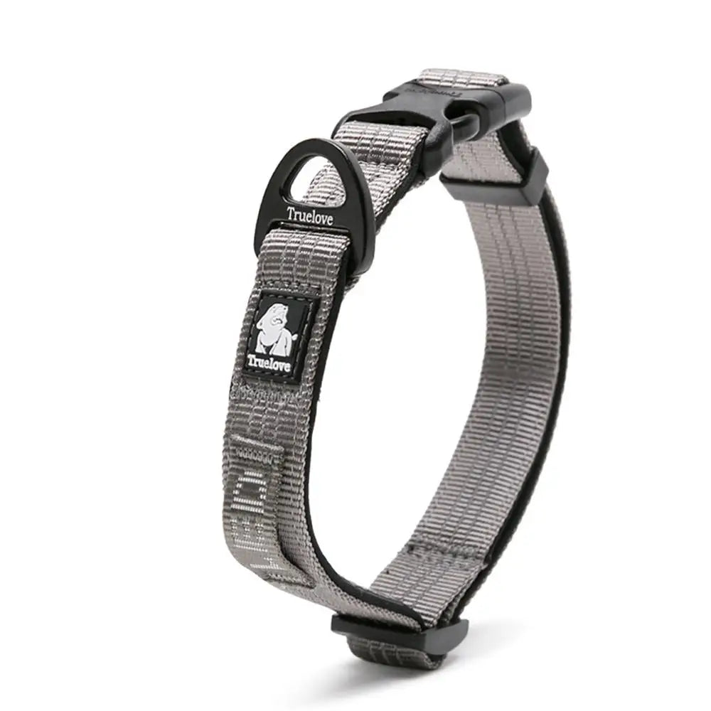 Truelove Reflective Dog Collar Set – Adjustable, Padded Soft Nylon for Small, Medium & Large Dogs, TLC5271