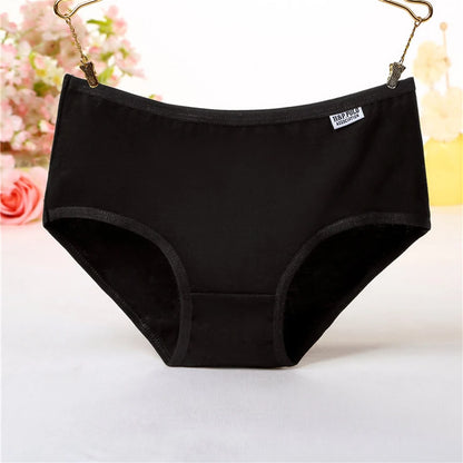 7Pcs/Lot Plus Size Women's Cotton Panties: Sexy Briefs, Lingeries Shorts Underpant Solid Panty - Female Intimates in 4XL