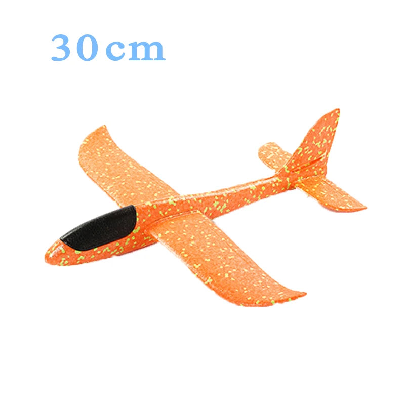 48cm EVA Foam Glider Aircraft Toy – Hand-Throw Flight Airplane DIY Model for Kids, Fun Outdoor Toy Gift