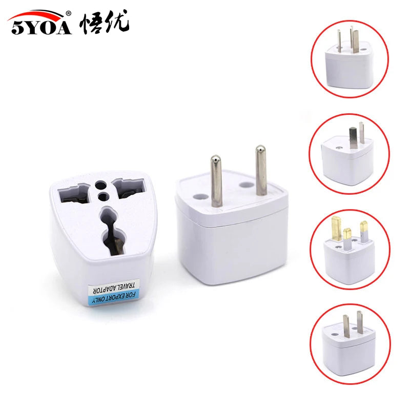 Universal Electric Plug Power Socket Adapter – International Travel Charger Converter for EU, UK, US, AU