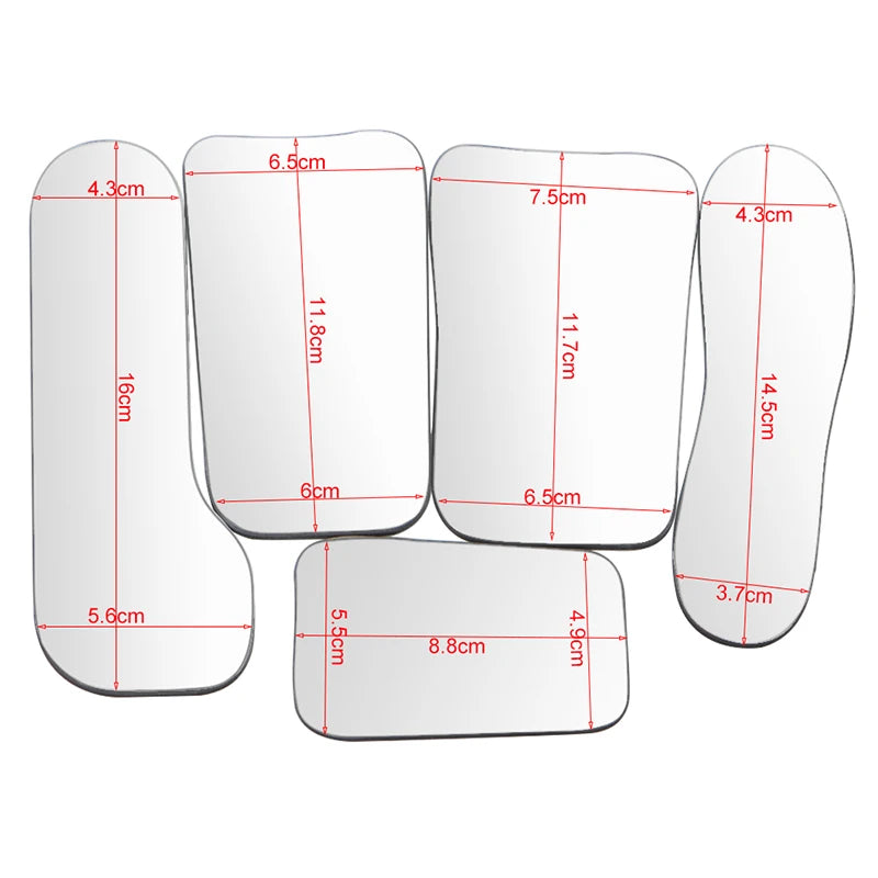 5pcs Dentistry Orthodontic Double-Sided Mirrors – Glass Intra Oral Reflector Photography Tools