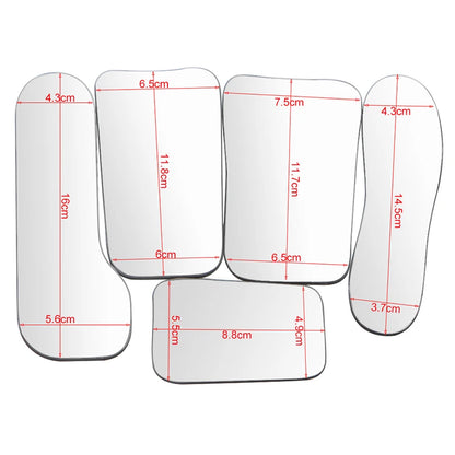 5pcs Dentistry Orthodontic Double-Sided Mirrors – Glass Intra Oral Reflector Photography Tools
