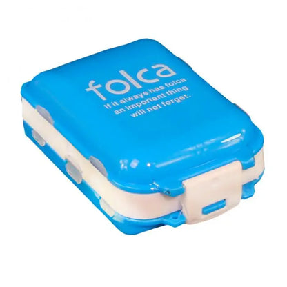 Folding Pill Case – Portable Medicine Organizer, Capsule & Tablet Storage Box, Empty Pillbox Container